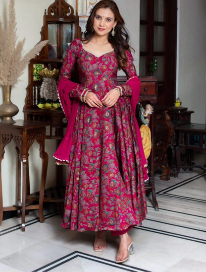 Pink Floral Gown