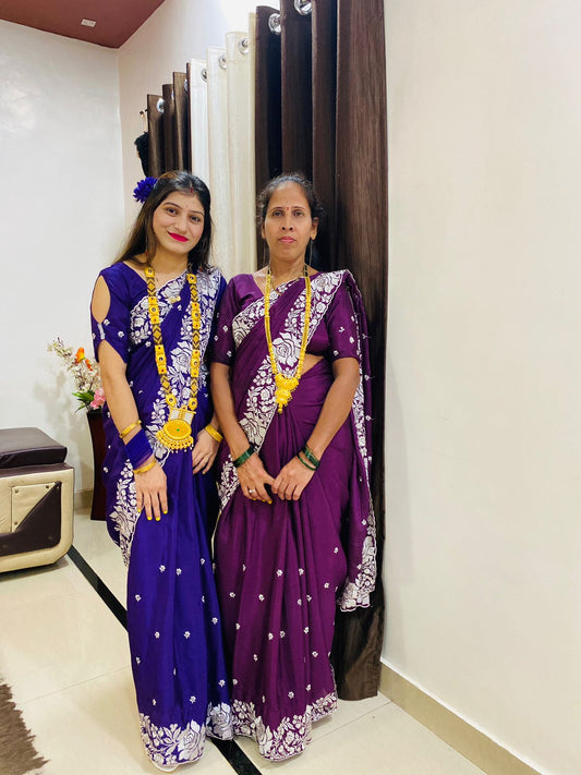 Embroidery Work Fancy Saree