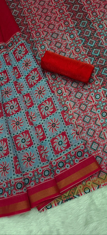 Chanderi Cotton Saree