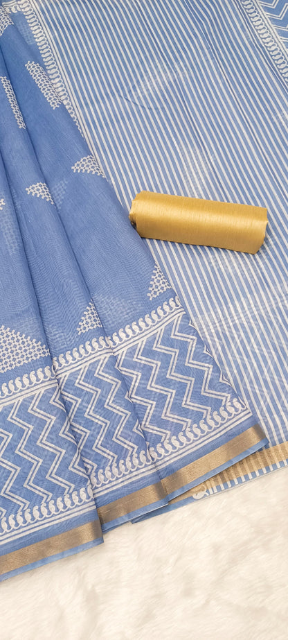 Chanderi Cotton Saree