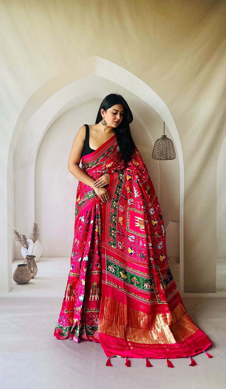 Lagdi Pure Gajji Soft Silk Saree