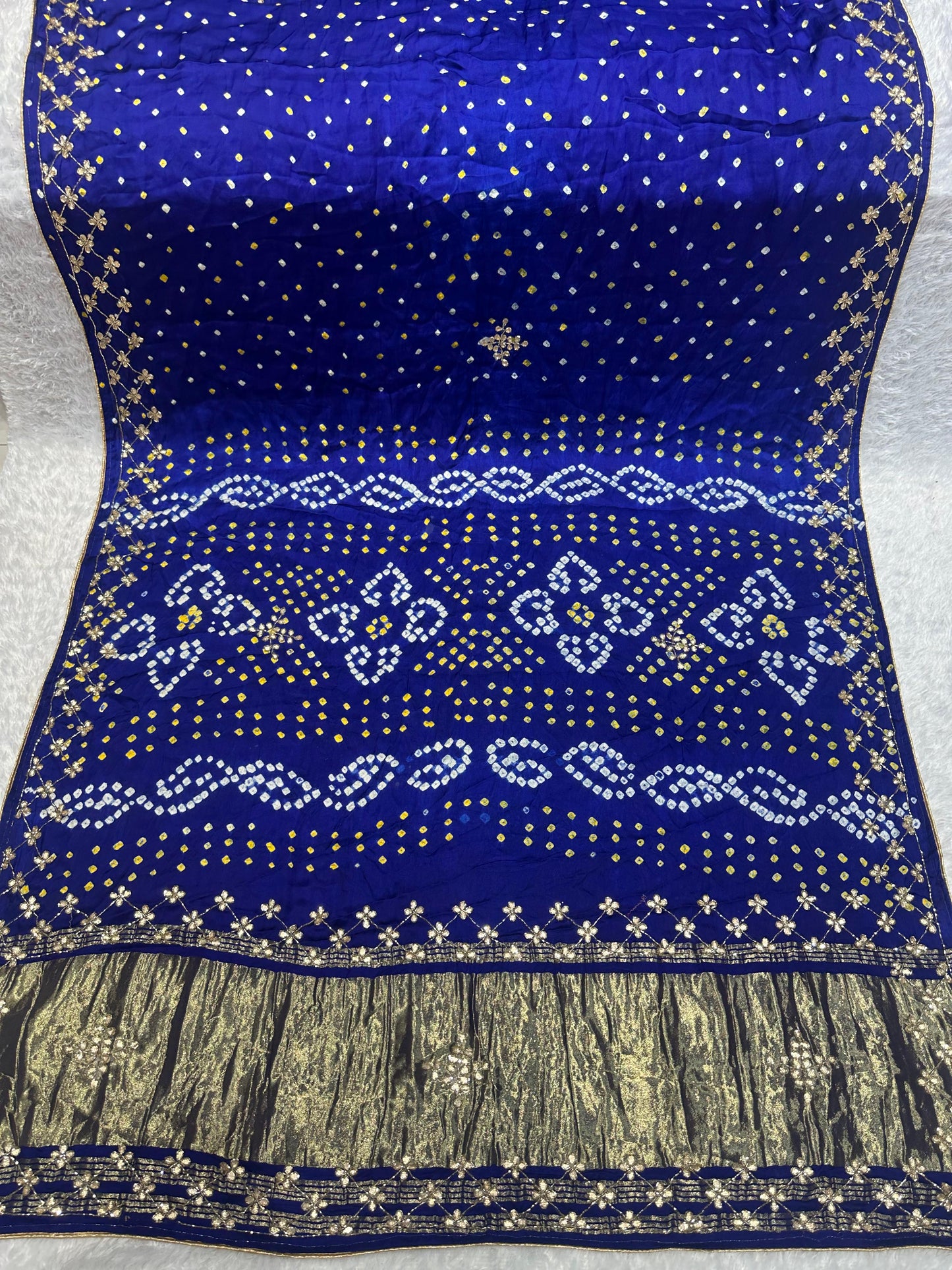 Gaji Silk Original Bandhani Saree