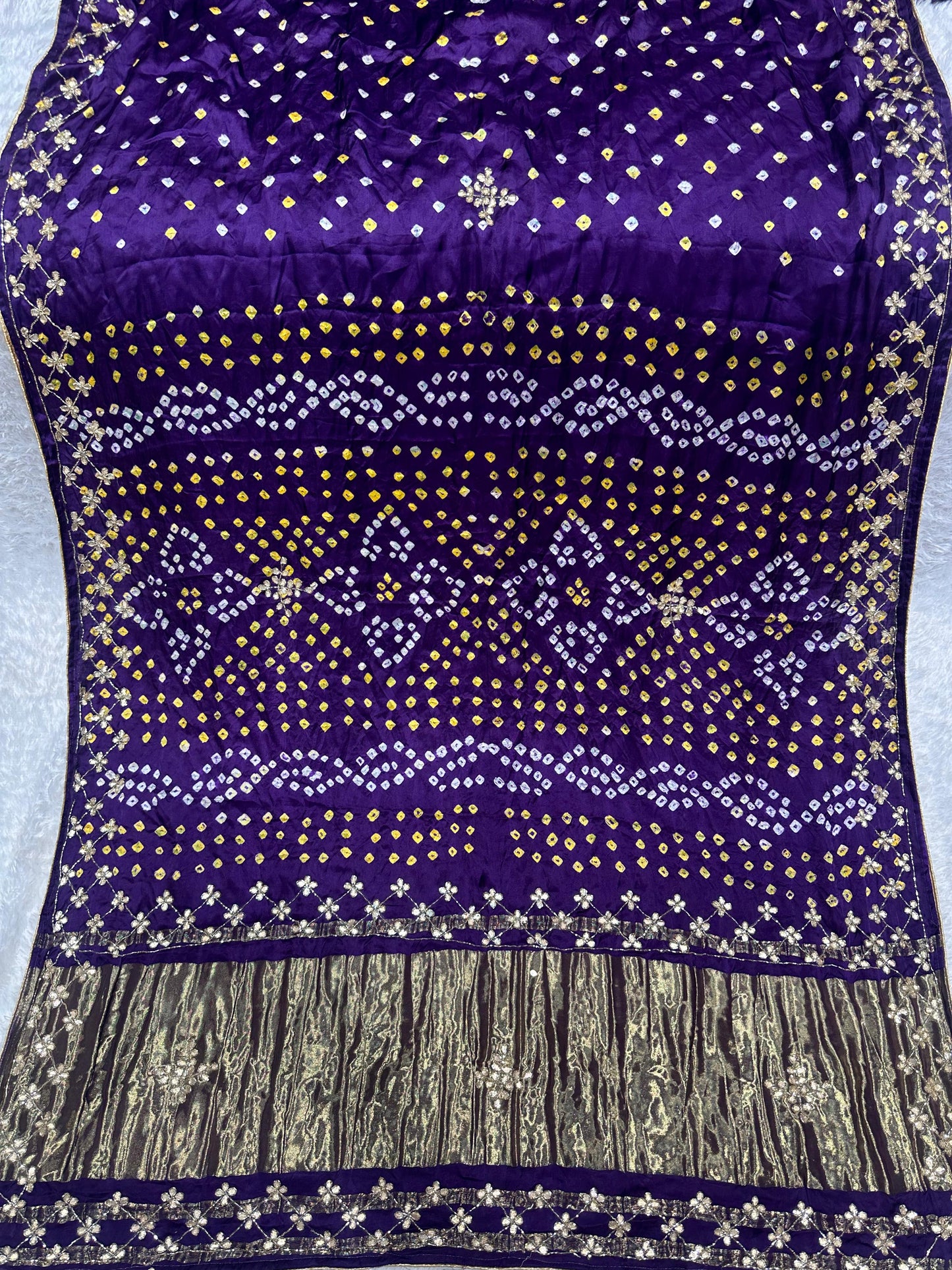Gaji Silk Original Bandhani Saree
