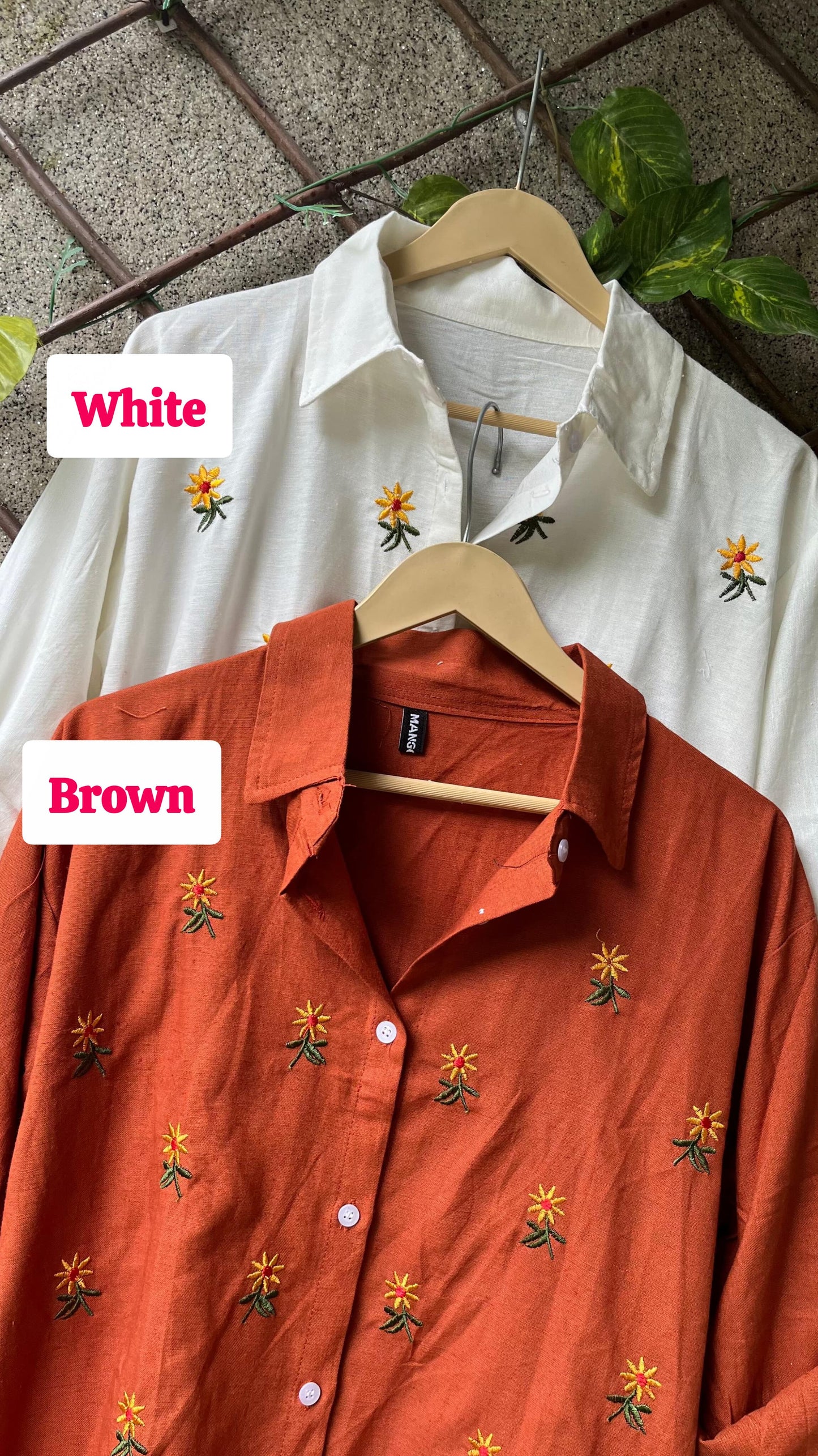SUNFLOWER EMBROIDERED SHIRTS