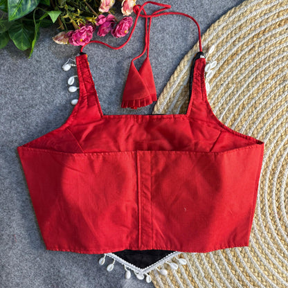 NAVRATRI HALTER NECK DESIGNER BLOUSE