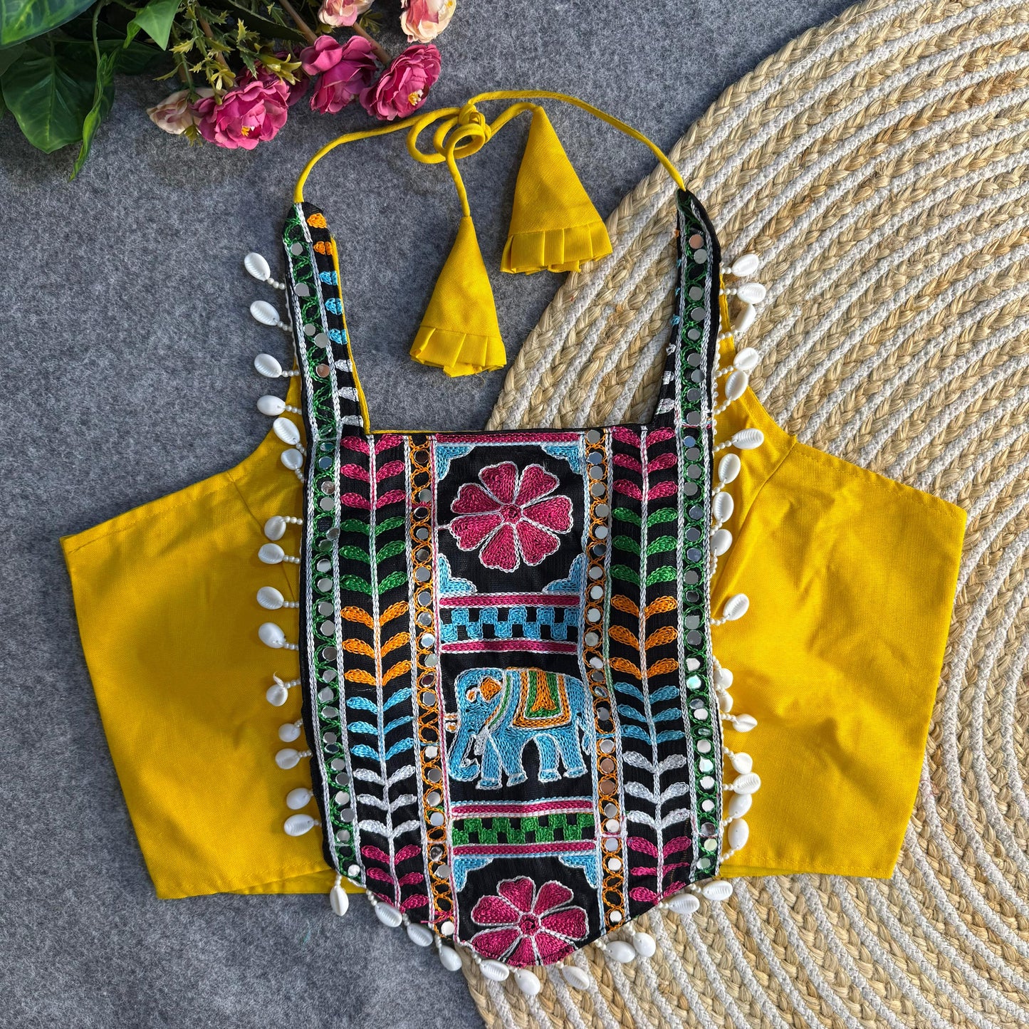 NAVRATRI HALTER NECK DESIGNER BLOUSE