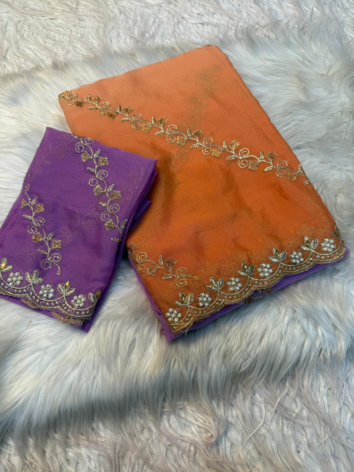 Stone Work Saree