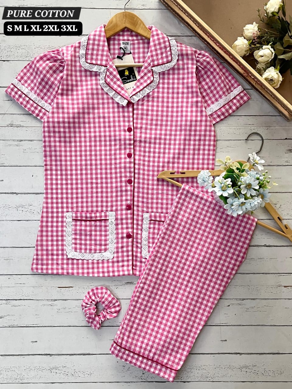 Pure Cotton Night Suit