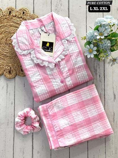 Pure Cotton Night Suit
