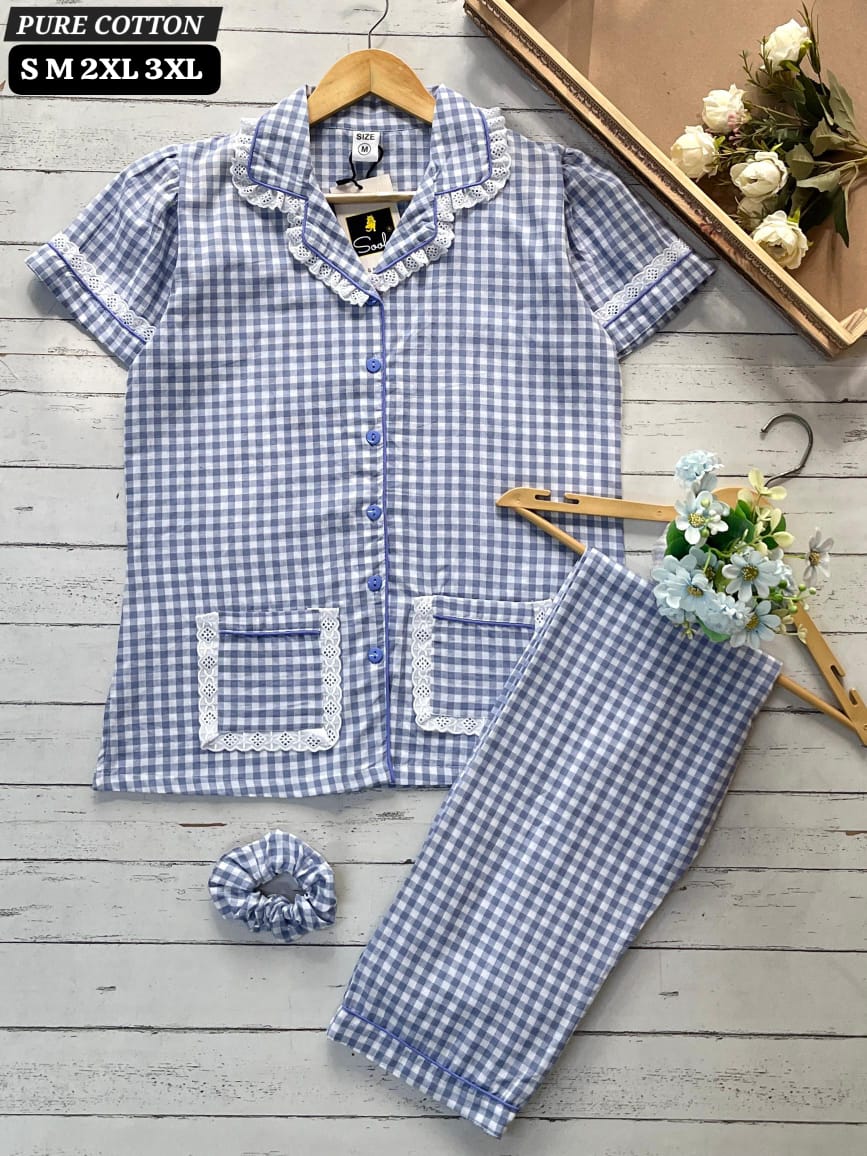 Pure Cotton Night Suit