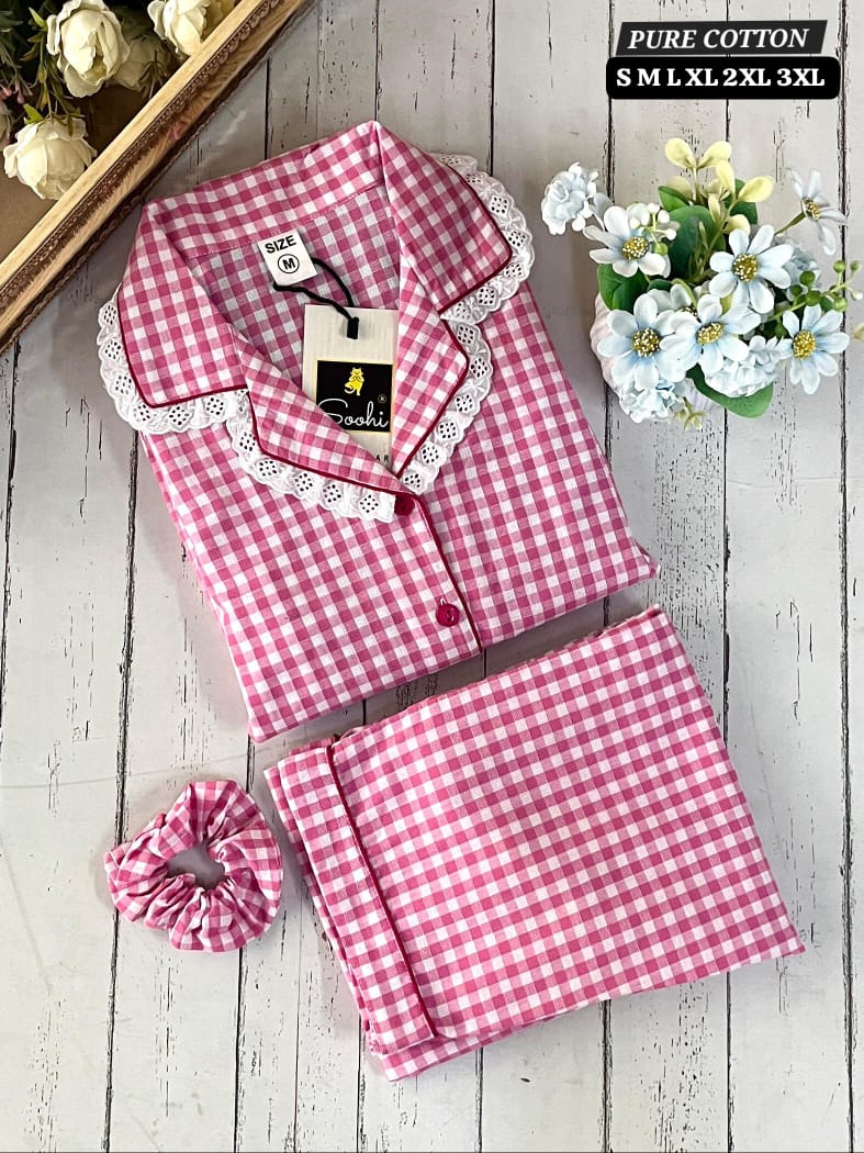 Pure Cotton Night Suit