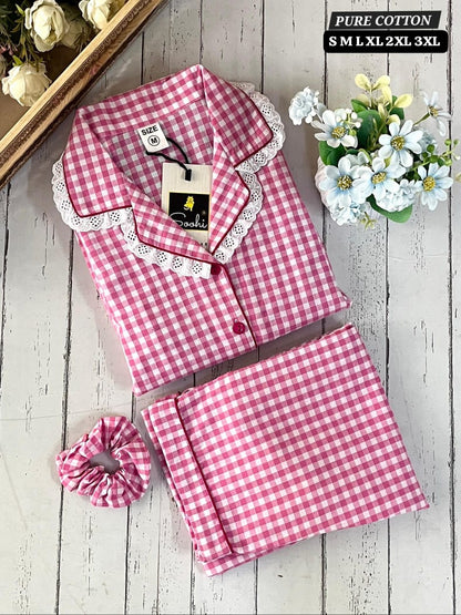 Pure Cotton Night Suit