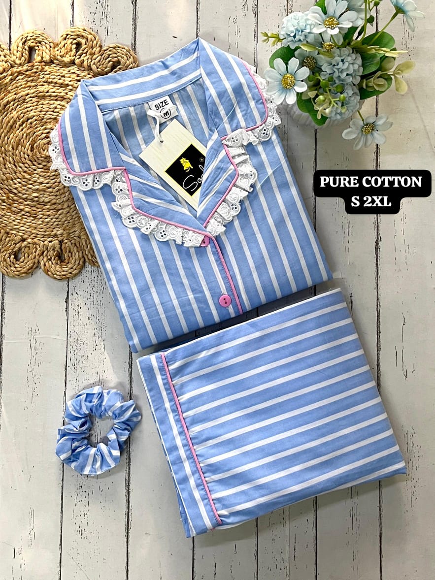 Pure Cotton Night Suit