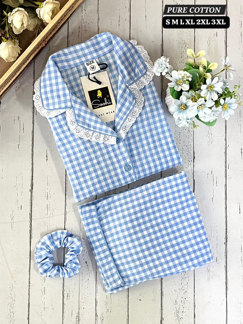 Pure Cotton Night Suit