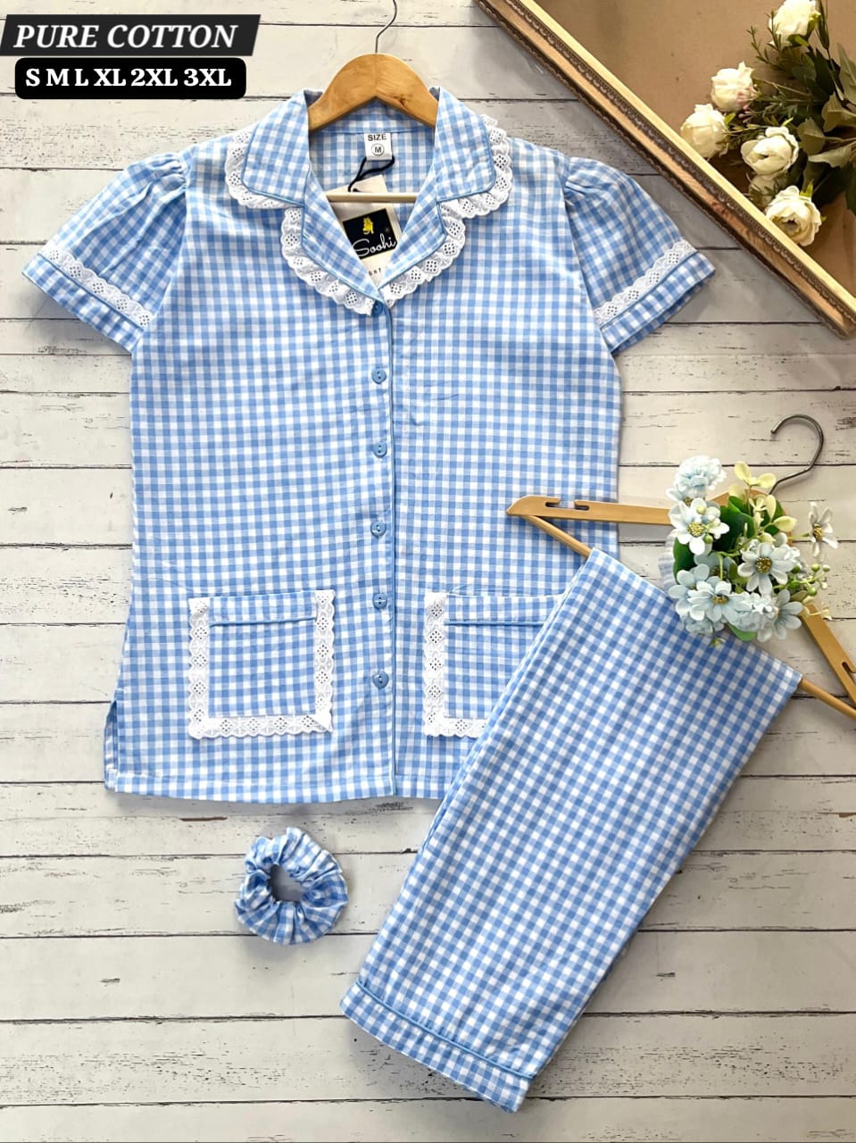 Pure Cotton Night Suit