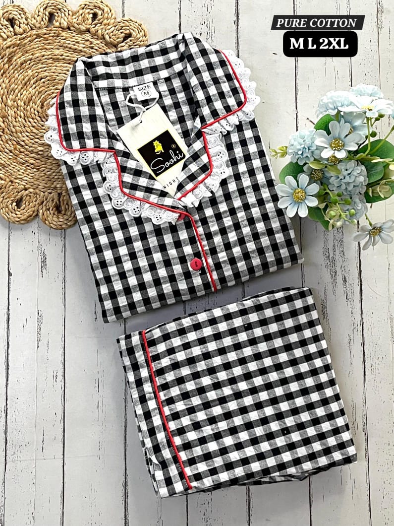 Pure Cotton Night Suit