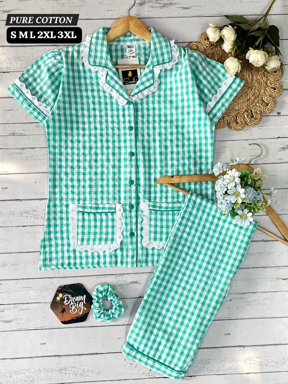Pure Cotton Night Suit