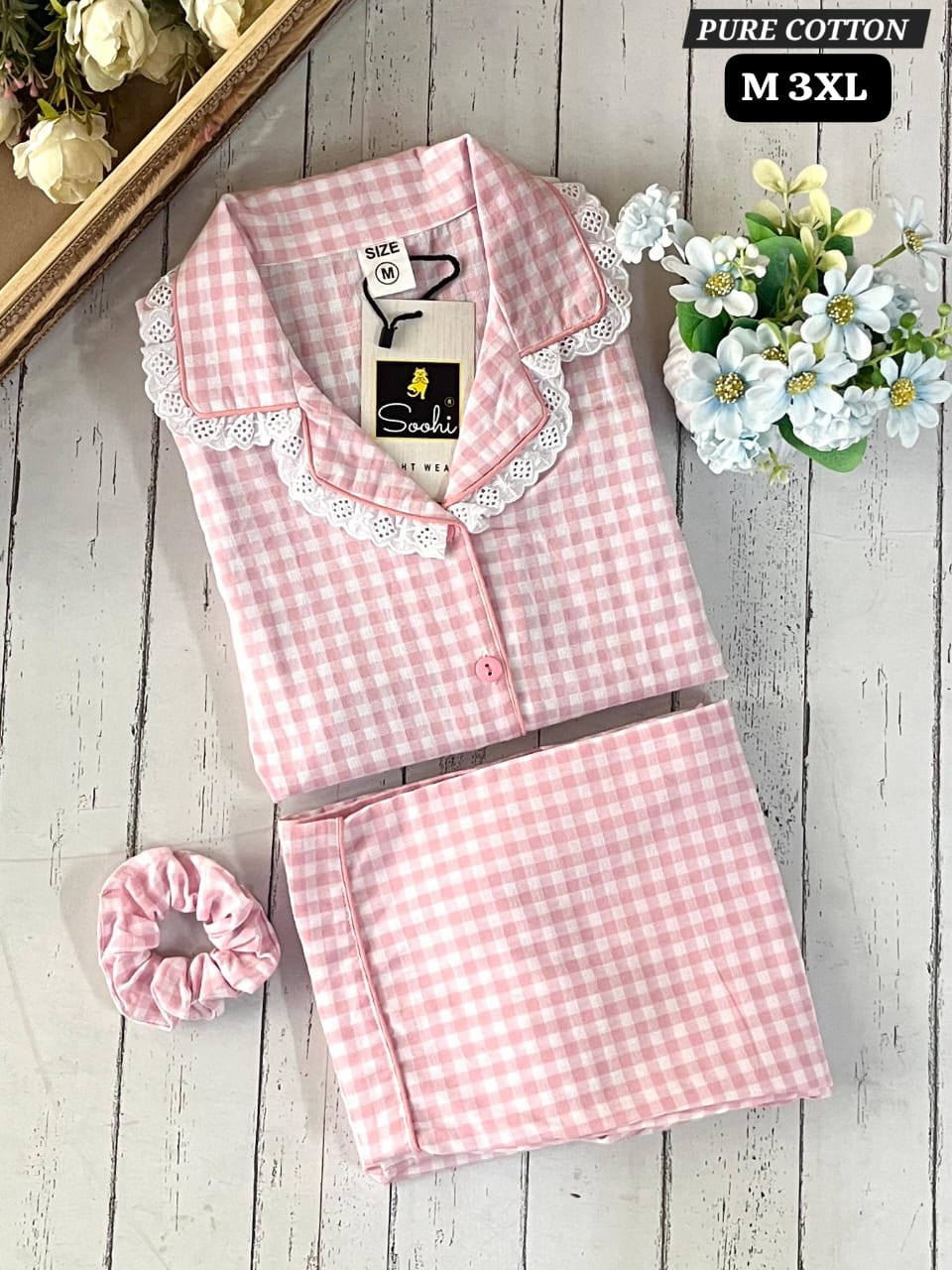 Pure Cotton Night Suit