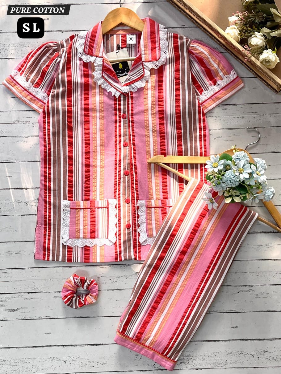 Pure Cotton Night Suit