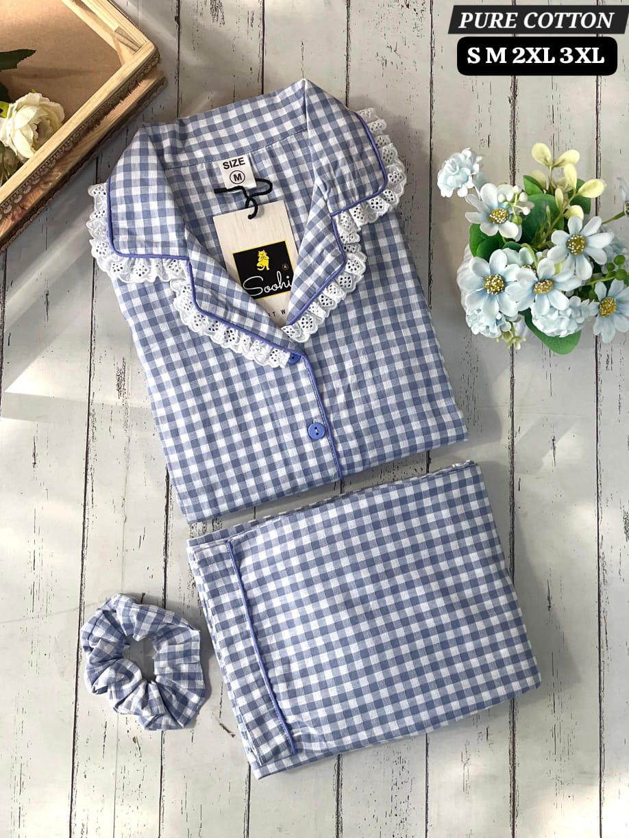 Pure Cotton Night Suit