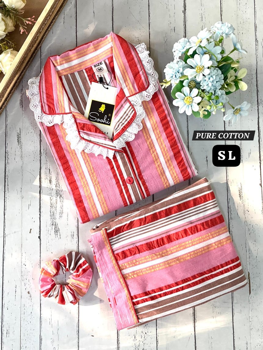 Pure Cotton Night Suit
