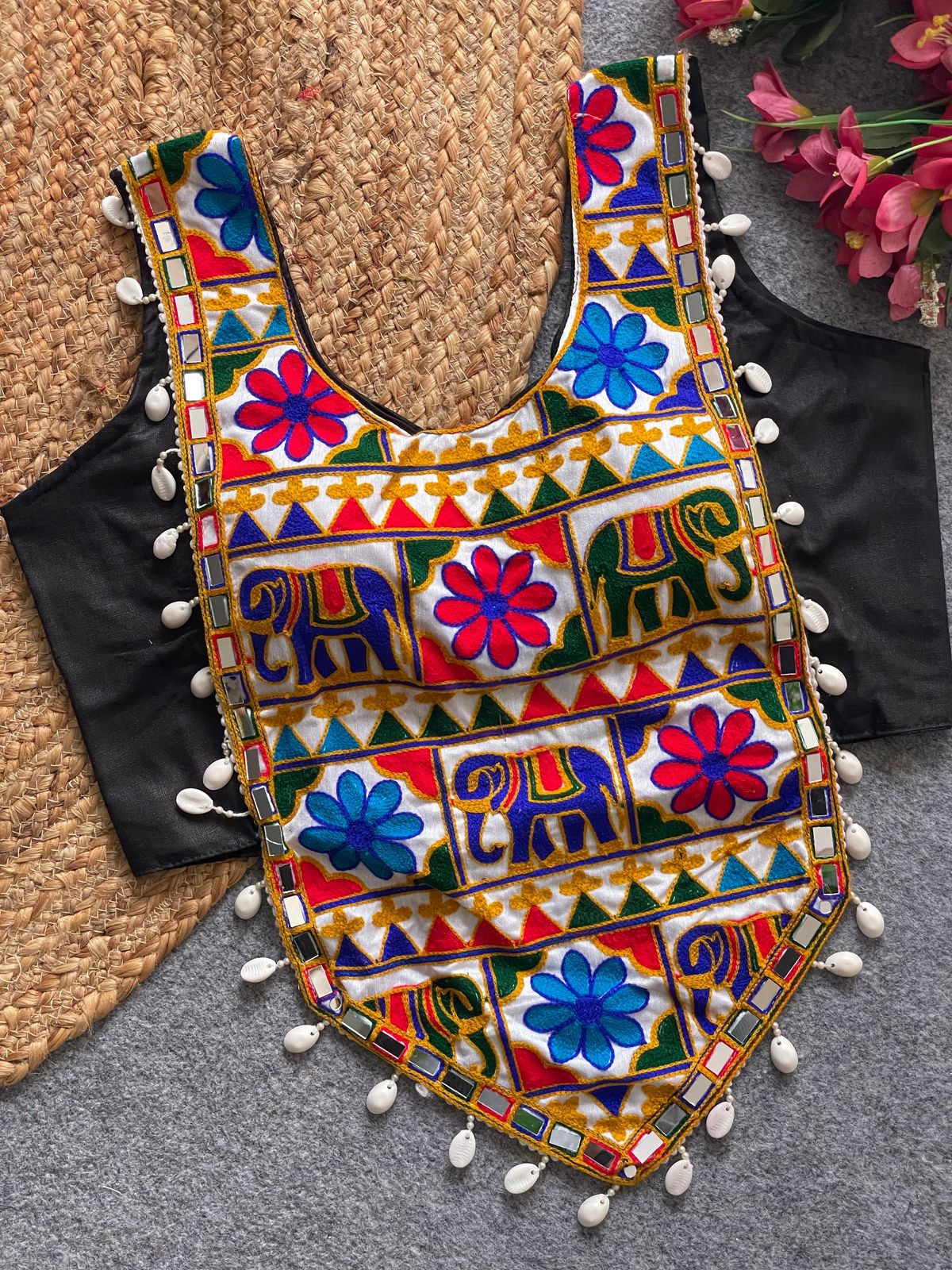 NAVRATRI HALTER NECK DESIGNER BLOUSE