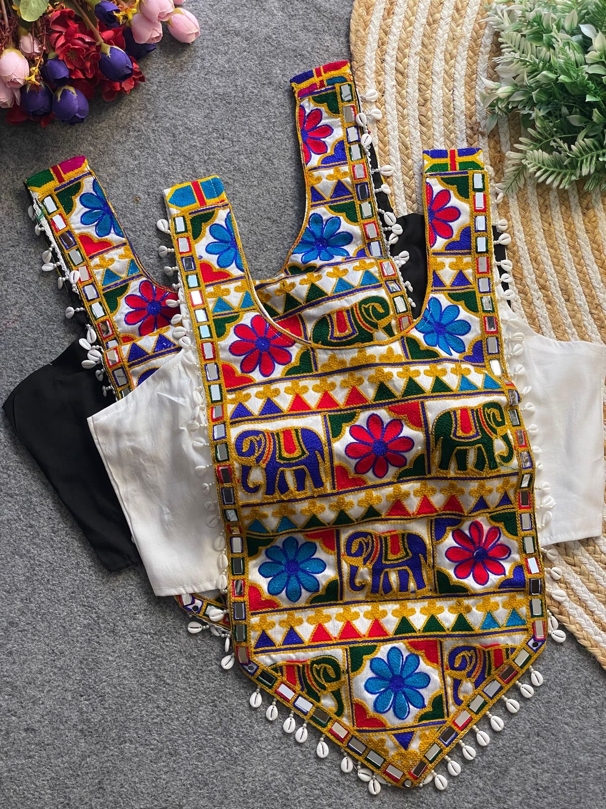 NAVRATRI HALTER NECK DESIGNER BLOUSE
