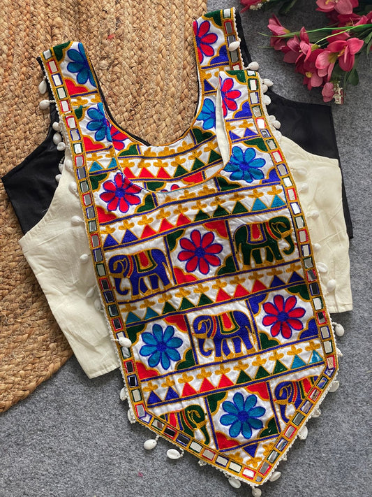 NAVRATRI HALTER NECK DESIGNER BLOUSE