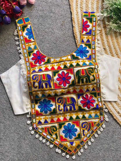 NAVRATRI HALTER NECK DESIGNER BLOUSE