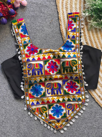 NAVRATRI HALTER NECK DESIGNER BLOUSE