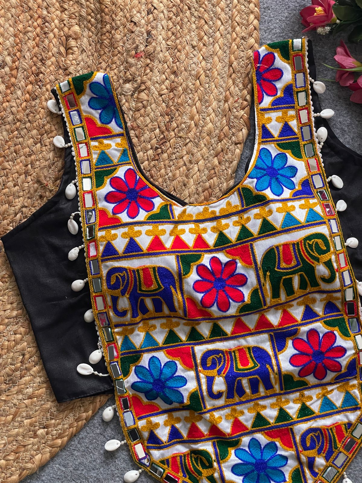 NAVRATRI HALTER NECK DESIGNER BLOUSE