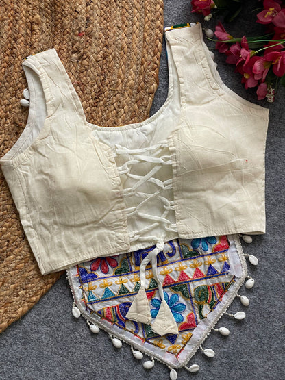 NAVRATRI HALTER NECK DESIGNER BLOUSE
