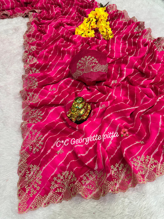 Bandhni Pattern Sarees