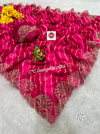 Bandhni Pattern Sarees