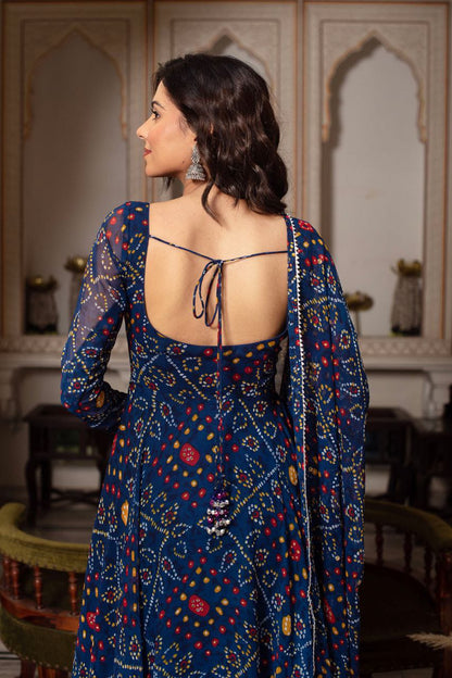 Bandhni Gown