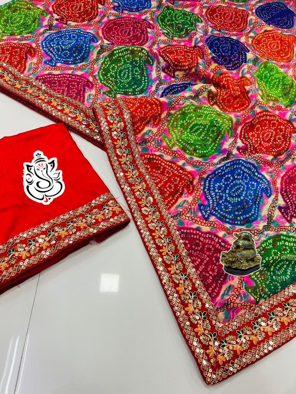 Soft Georgette Bandej Saree