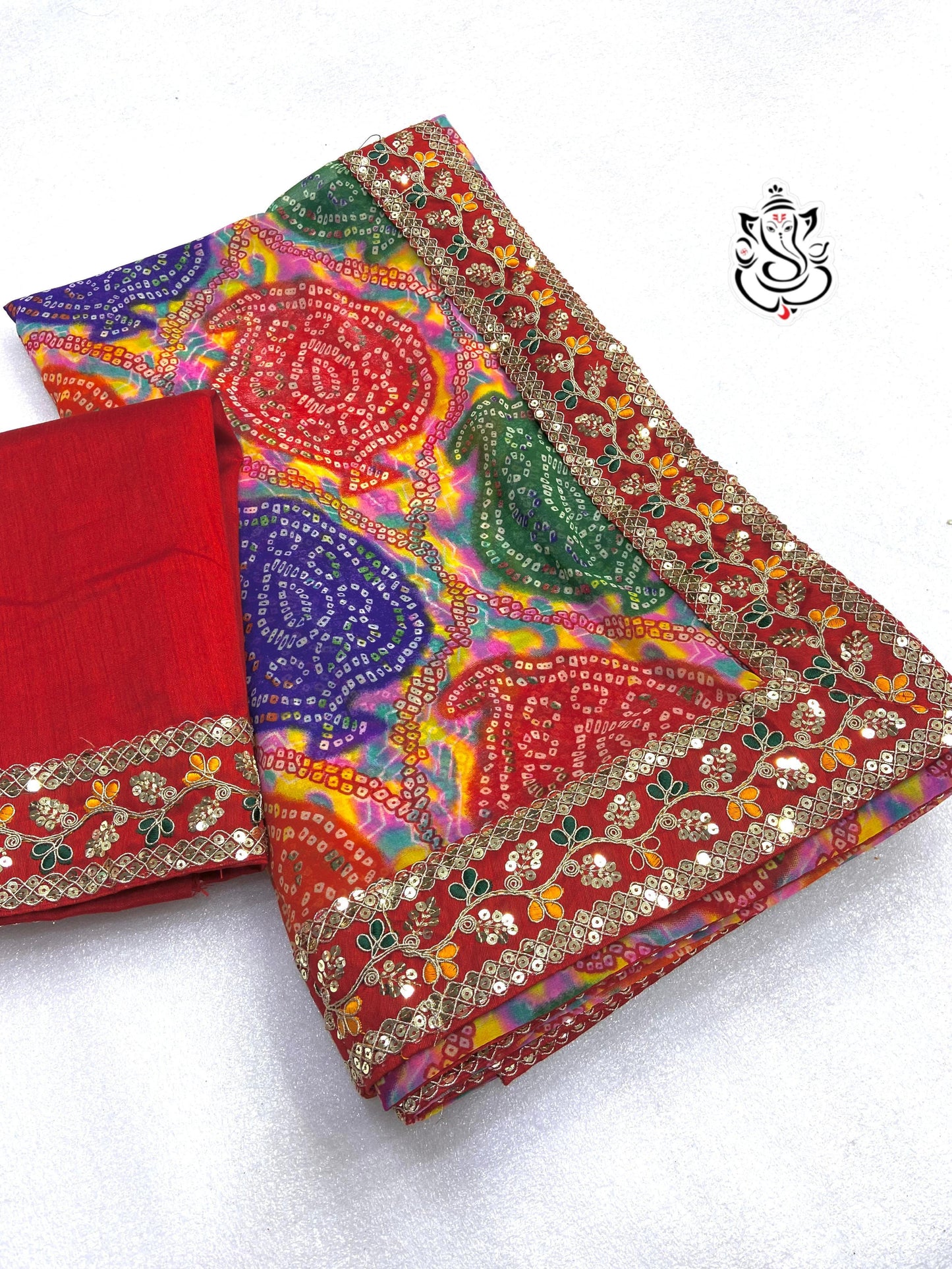 Soft Georgette Bandej Saree