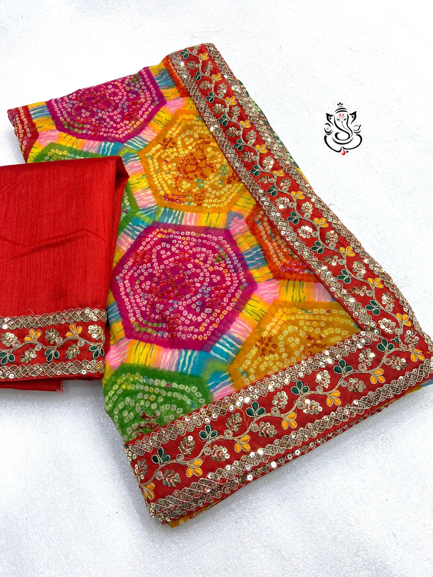 Soft Georgette Bandej Saree