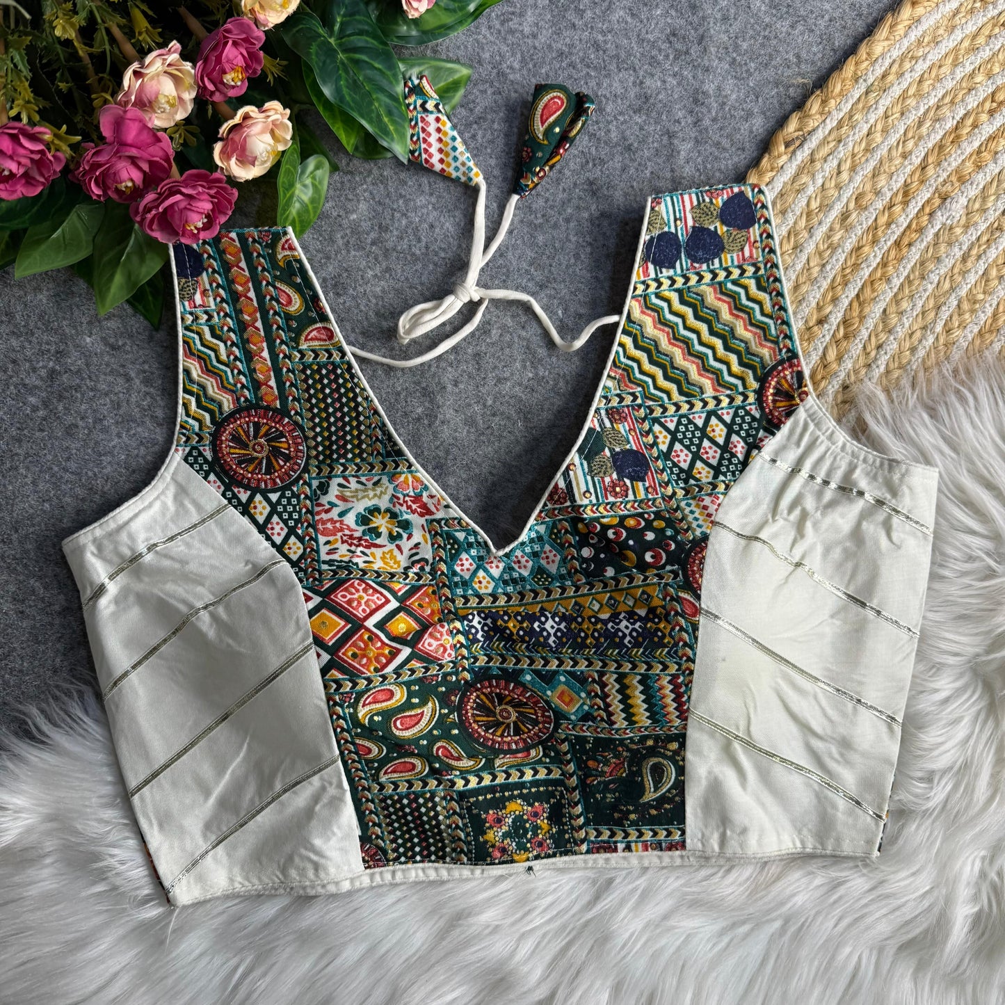 Navratri Rayon Cotton Blouse