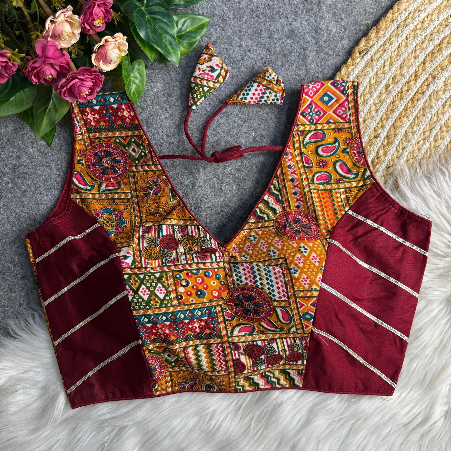 Navratri Rayon Cotton Blouse