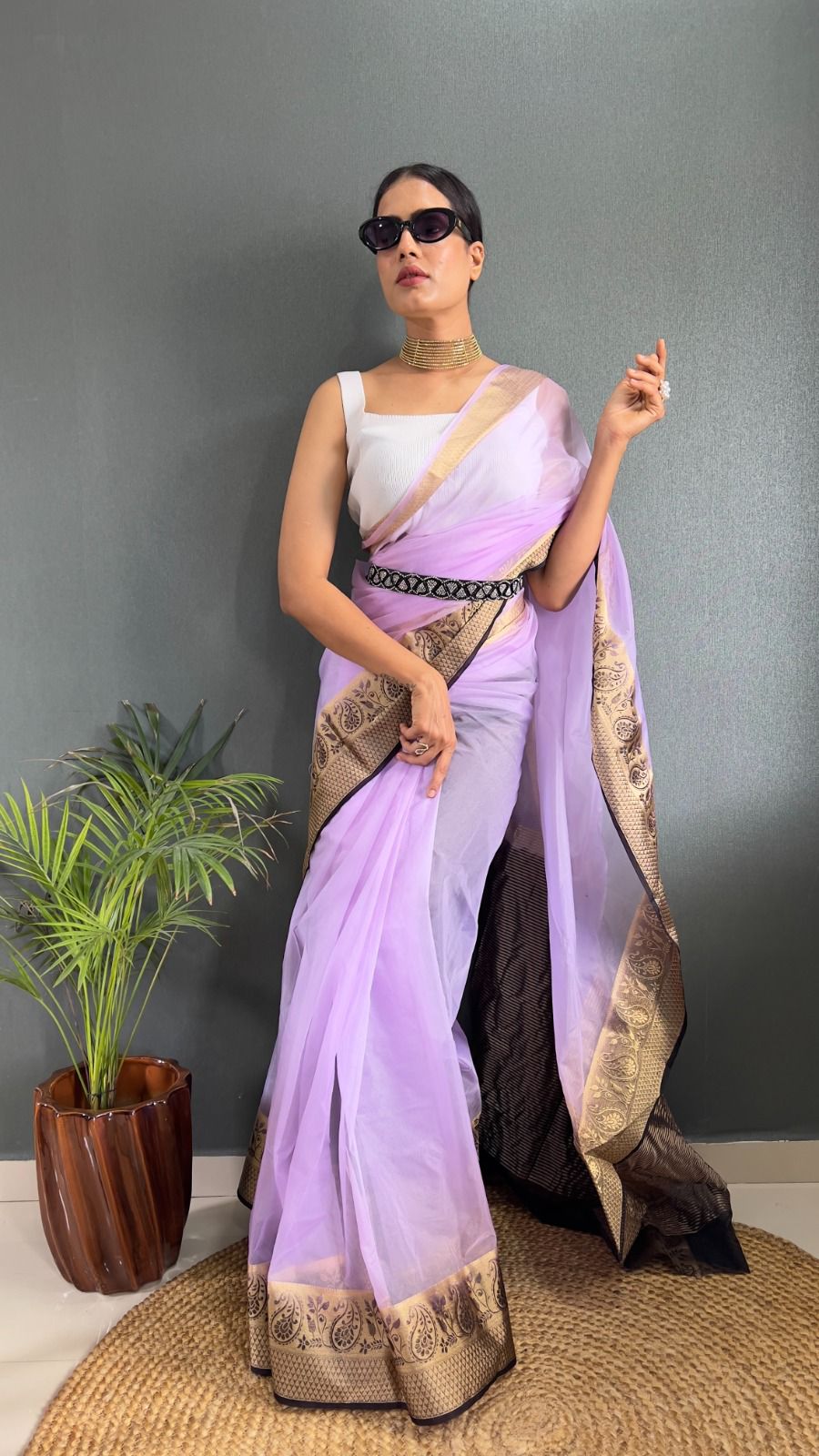 KORA ORGANZA SAREE