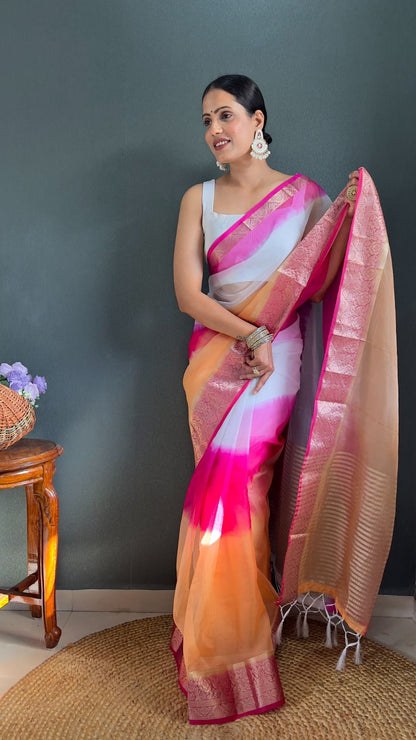 KORA ORGANZA SAREE