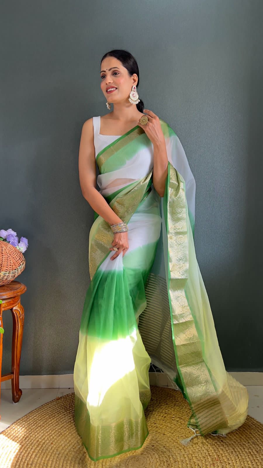 KORA ORGANZA SAREE