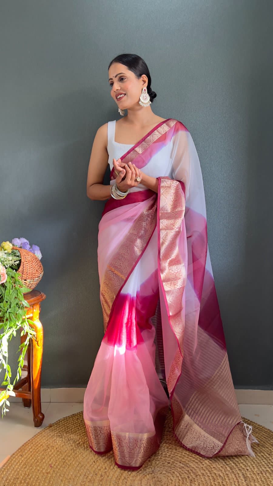 KORA ORGANZA SAREE