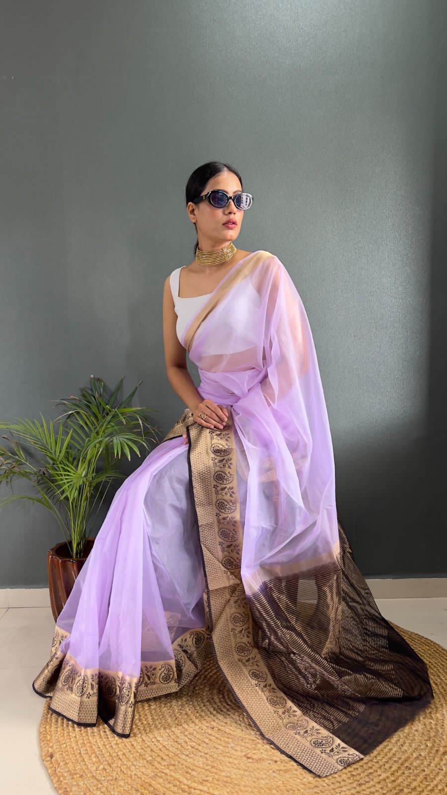 KORA ORGANZA SAREE