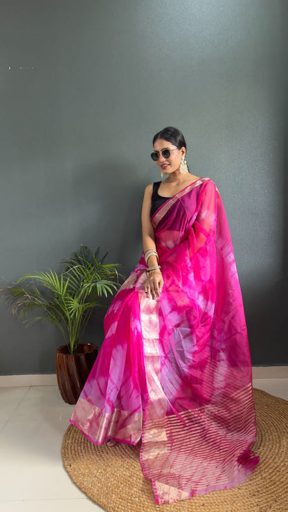 KORA ORGANZA SAREE