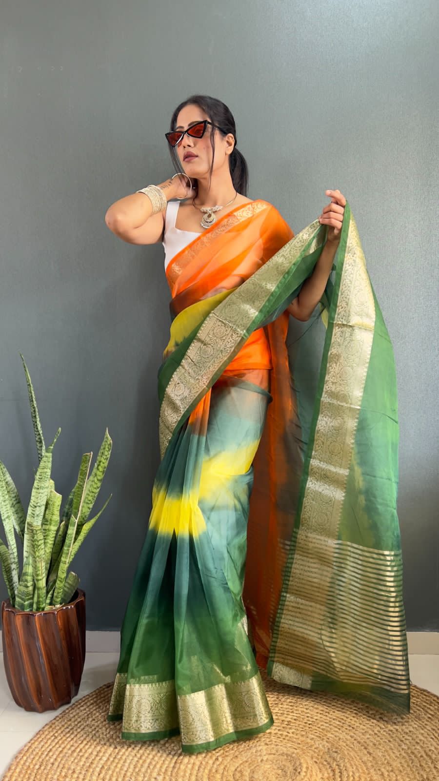 KORA ORGANZA SAREE