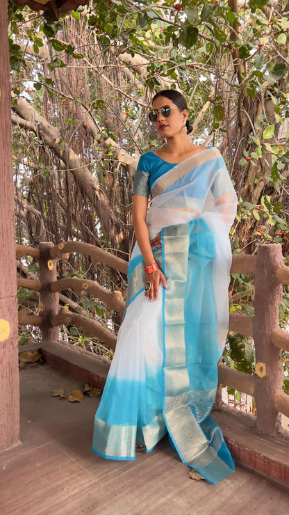 KORA ORGANZA SAREE