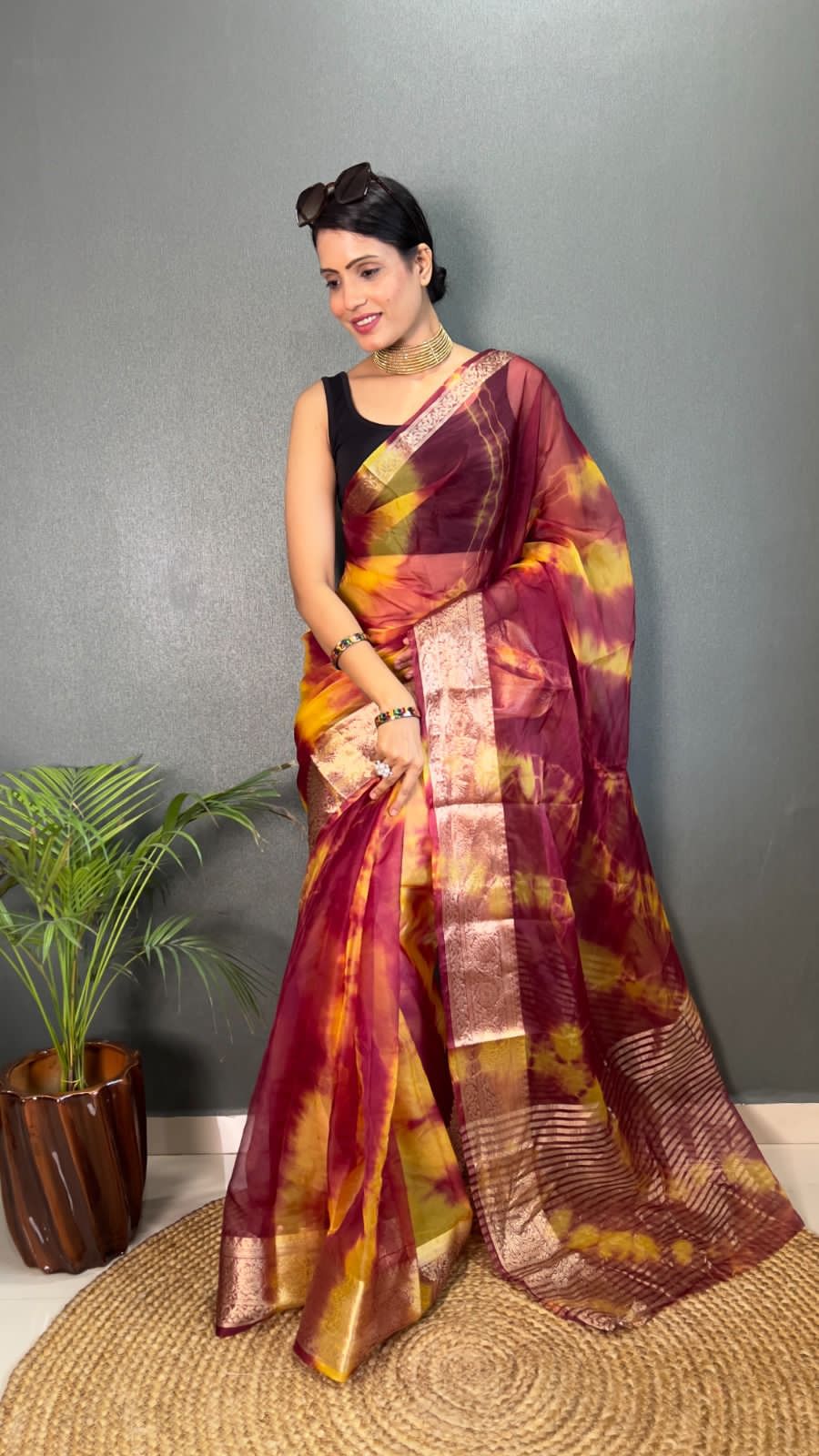 KORA ORGANZA SAREE