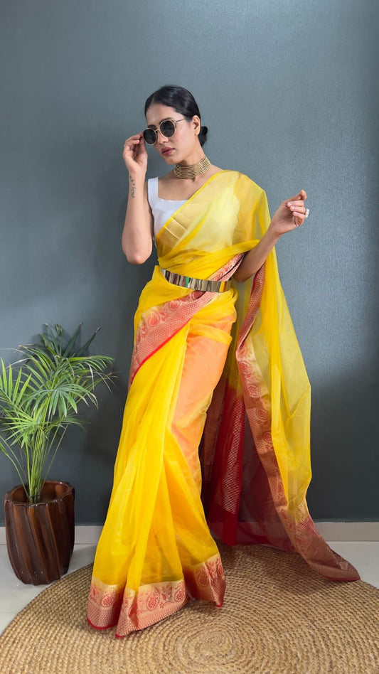 KORA ORGANZA SAREE